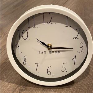 Rae Dunn Clock WHITE